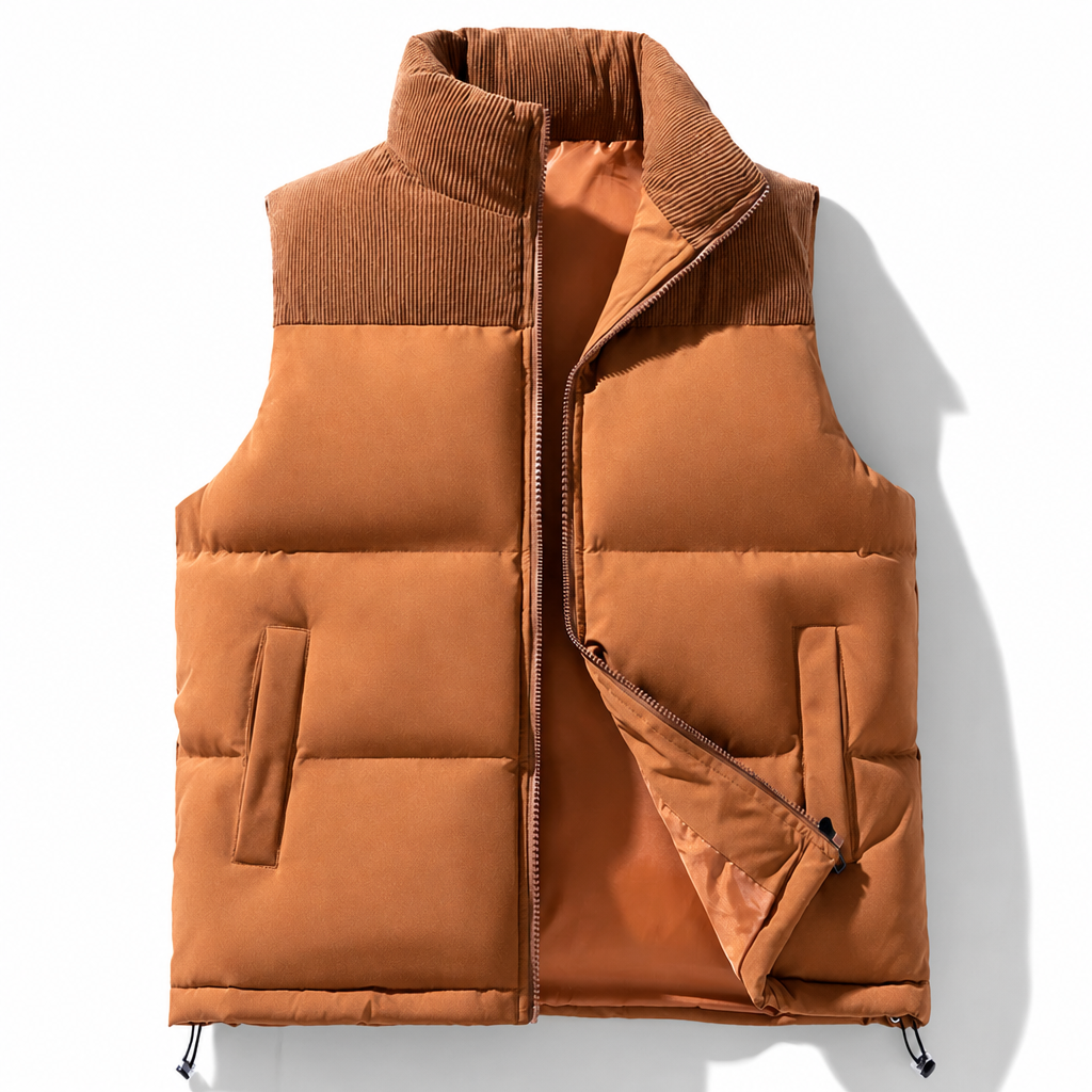 🔥 Nur heute 50 %! Unisex, verdickte Winter-Steppweste, locker sitzend, gesteppte Weste für Damen und Herren