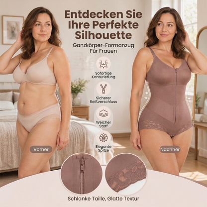 🖤 Black Friday Vorabzugang: 50 % Rabatt 🖤Damen Plus Size Shapewear Bauchkontrollender Bodysuit