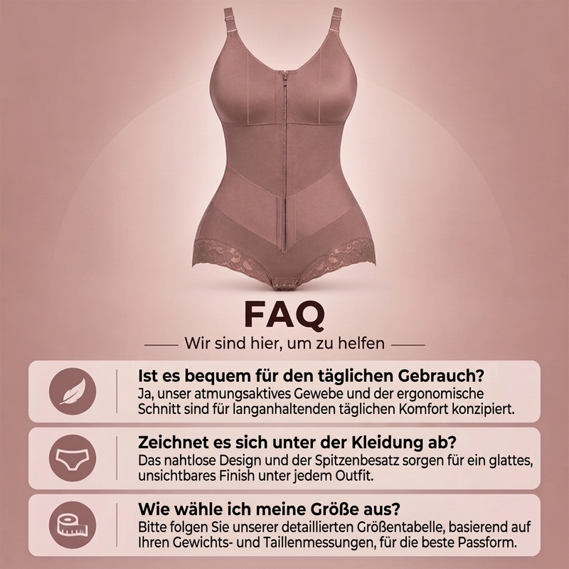 🖤 Black Friday Vorabzugang: 50 % Rabatt 🖤Damen Plus Size Shapewear Bauchkontrollender Bodysuit