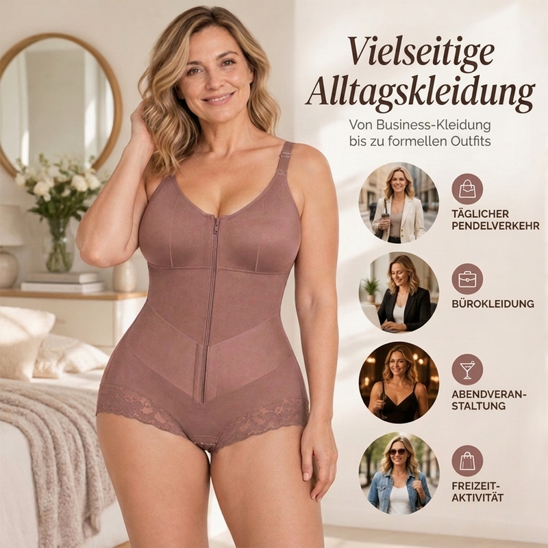🖤 Black Friday Vorabzugang: 50 % Rabatt 🖤Damen Plus Size Shapewear Bauchkontrollender Bodysuit