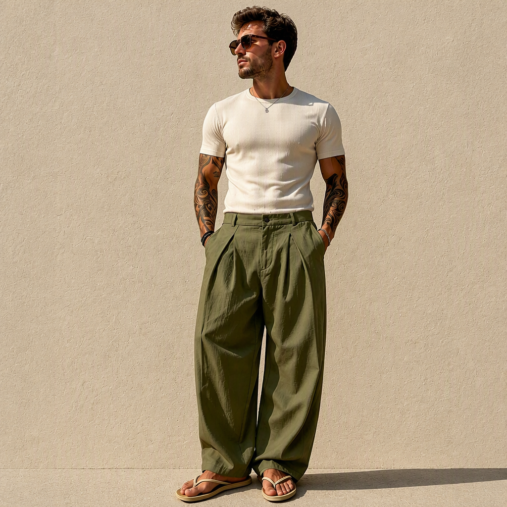 🎁Neu eingetroffen: 50% Rabatt! Freizeit-Atmungsaktive Weite Beinhose für Herren