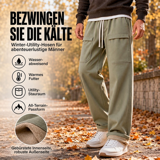 ✨Neu Eingetroffen! Wasserdichte Cargo-Hosen für Herren mit Plüschfutter