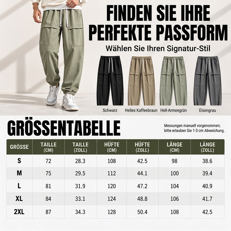 ✨Neu Eingetroffen! Wasserdichte Cargo-Hosen für Herren mit Plüschfutter