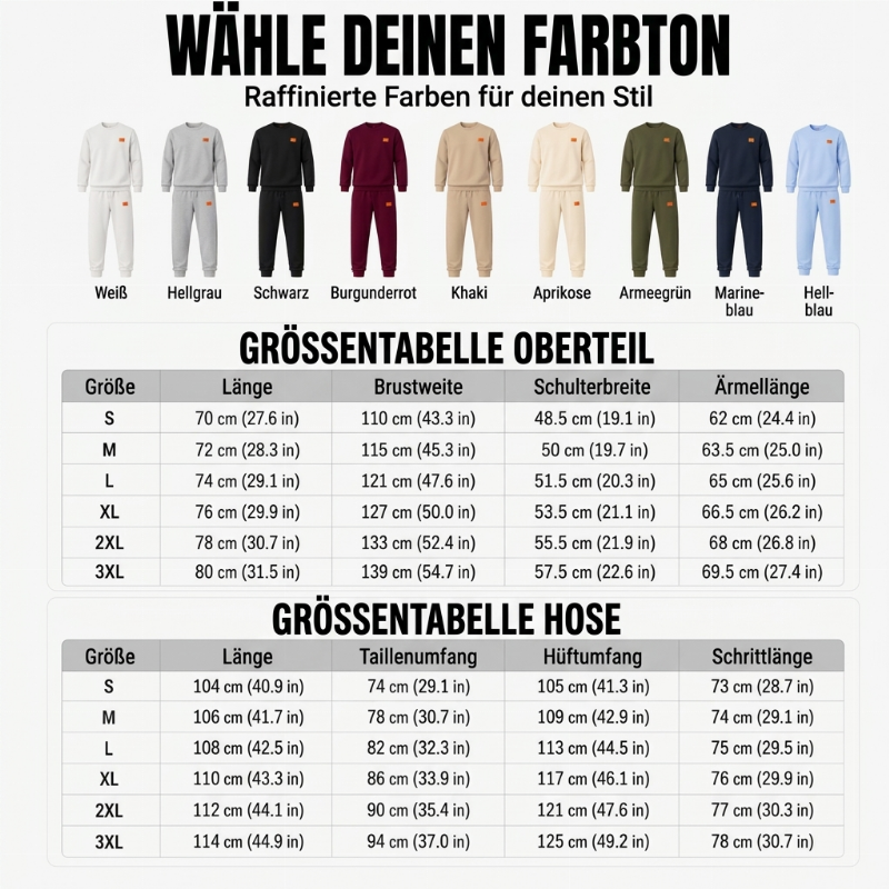 📢🎉50%Rabatt!!!🛍️✨Freizeit Sportset für Herren mit strukturiertem Jacquard