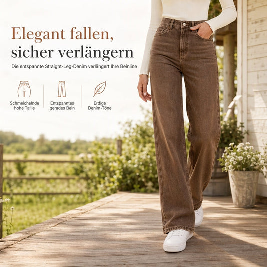 ✨ Neu eingetroffen – Nur heute 50 %!  Damen Jeans mit lockerem Schnitt und geradem Bein