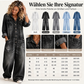 🚨Nur noch wenige auf Lager! Beeil dich!🚨 Damen Jeans Overall im Vintage-Look mit Kragen