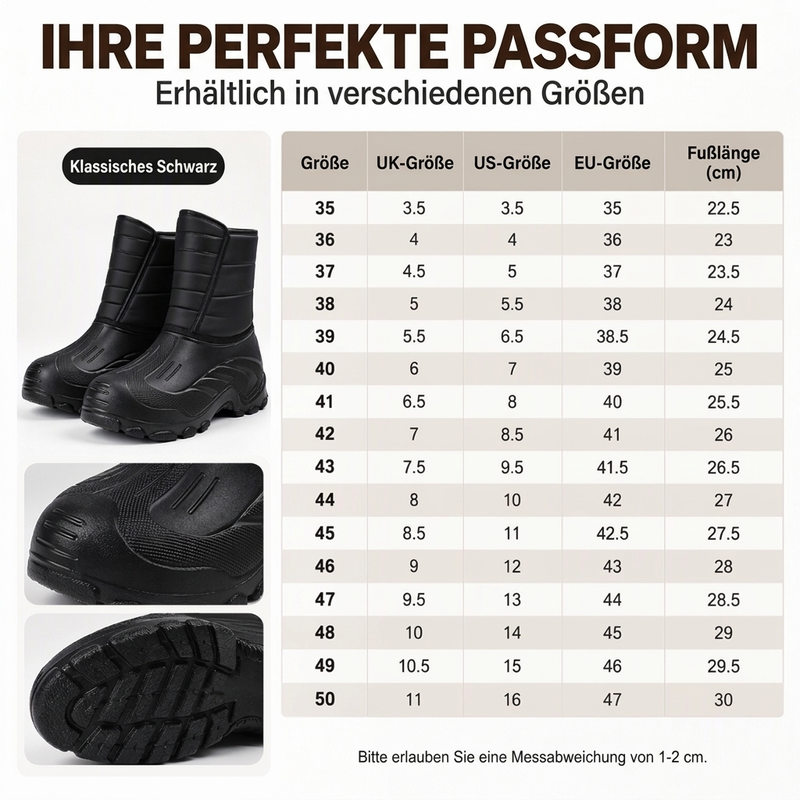 🎁Neu eingetroffen: 50% Rabatt! Unisex wasserdichte Schneestiefel mit Plüschfutter
