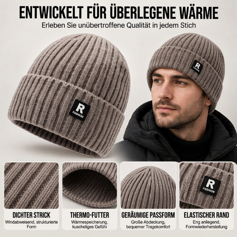 📢Letzter Tag! Alles 50%!📢 Lässige warme Strick-Mütze für Herren