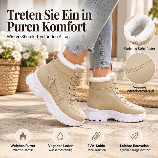 🔥Beliebtes Produkt! Nur kurze Zeit reduziert!🔥 Warme Winter-Stiefeletten für Damen mit Plüschfutter