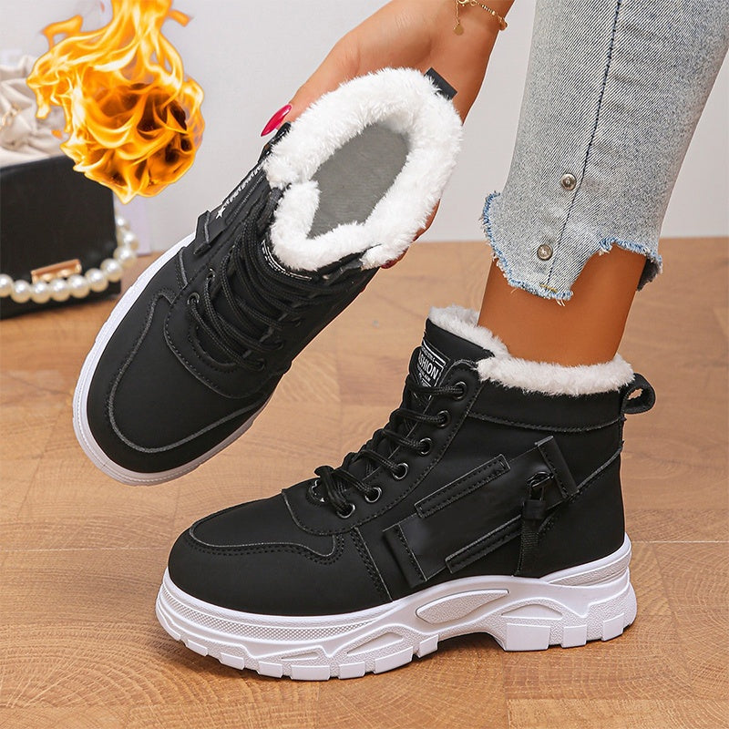 🔥Beliebtes Produkt! Nur kurze Zeit reduziert!🔥 Warme Winter-Stiefeletten für Damen mit Plüschfutter