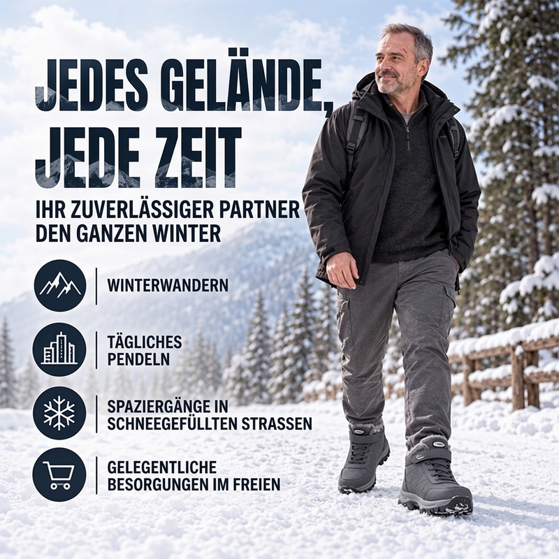⚡Flash-Sale! Solange der Vorrat reicht!⚡ Winterliche Schneestiefel für Herren mit Plüschfutter