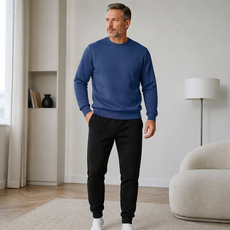 Warme Winter-Sweatshirt- und Sweathosen-Set für Herren