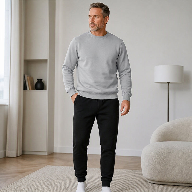 Warme Winter-Sweatshirt- und Sweathosen-Set für Herren