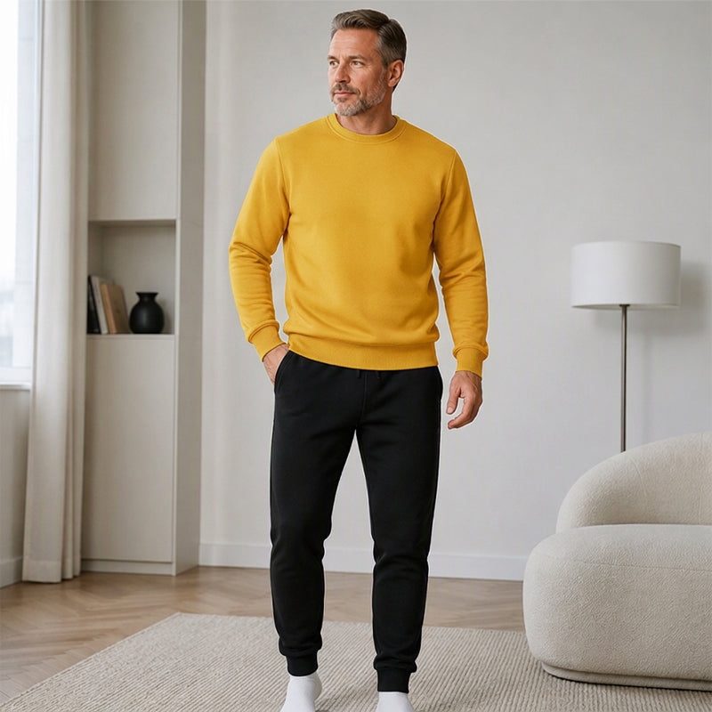 Warme Winter-Sweatshirt- und Sweathosen-Set für Herren