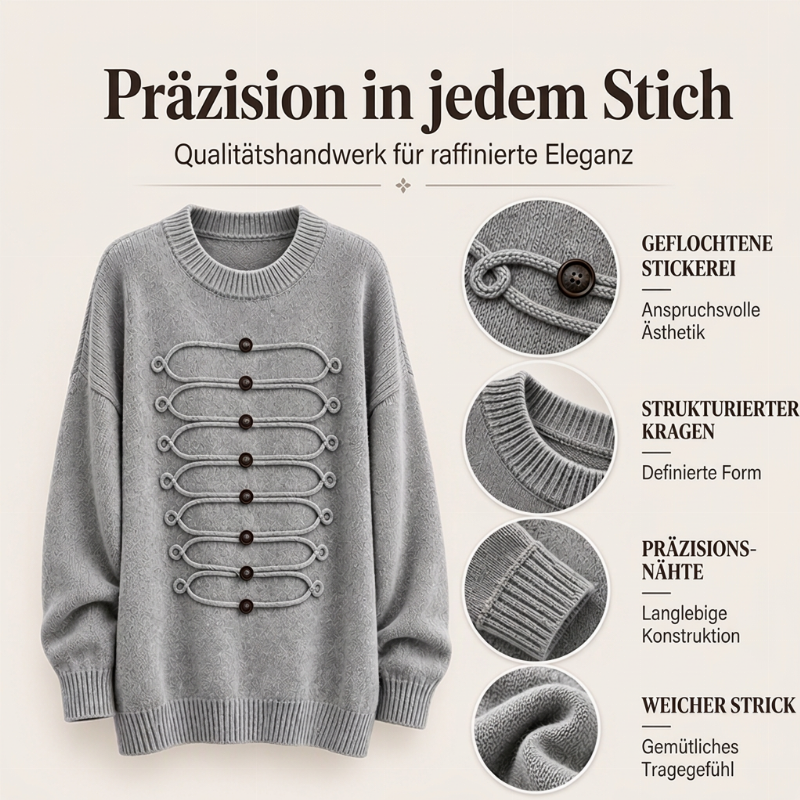 ⏰ Countdown läuft – 50% nur noch 3 Tage! Damen eleganter Rundstrickzopf Pullover