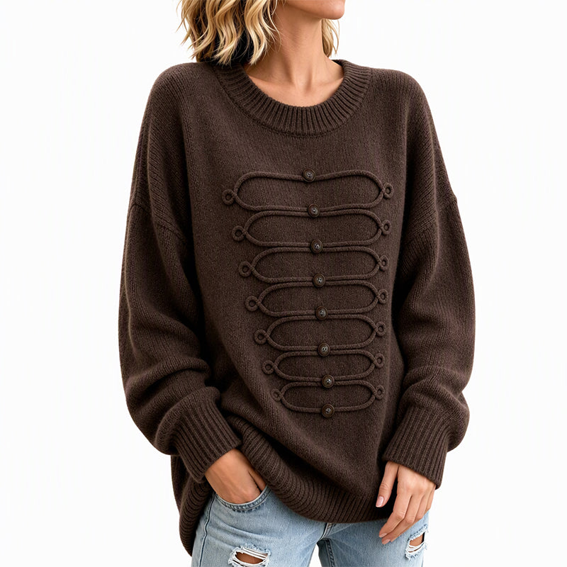 ⏰ Countdown läuft – 50% nur noch 3 Tage! Damen eleganter Rundstrickzopf Pullover