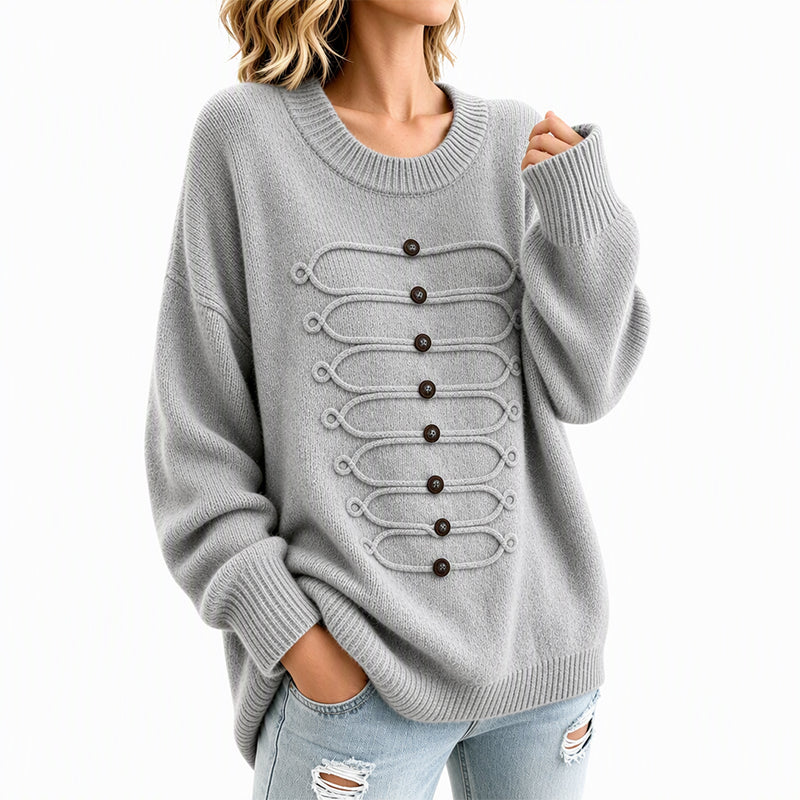 ⏰ Countdown läuft – 50% nur noch 3 Tage! Damen eleganter Rundstrickzopf Pullover