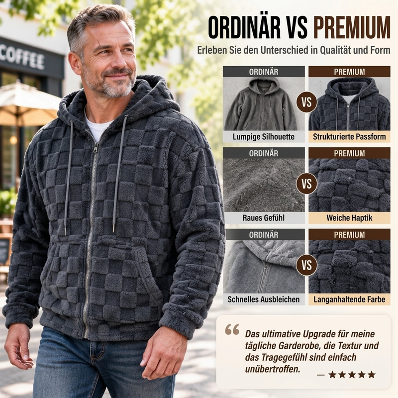 50 % Rabatt! | Lässige Winter-Steppjacke für Herren