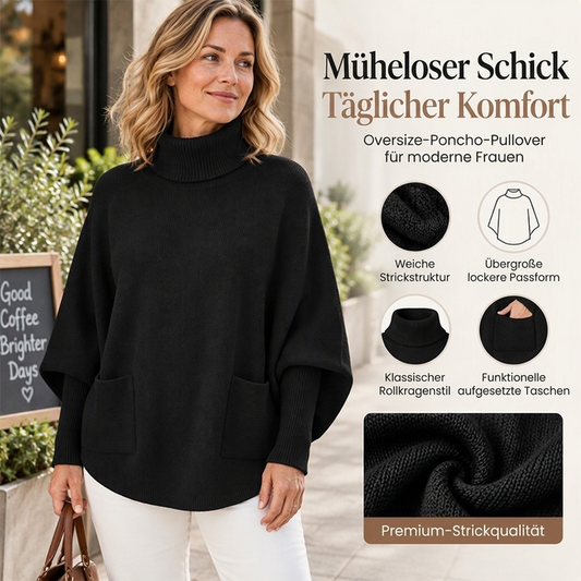 ❤️ Beliebt bei über 10.000 Kunden! 💬 Damen Rollkragen Pullover mit Fledermausärmeln