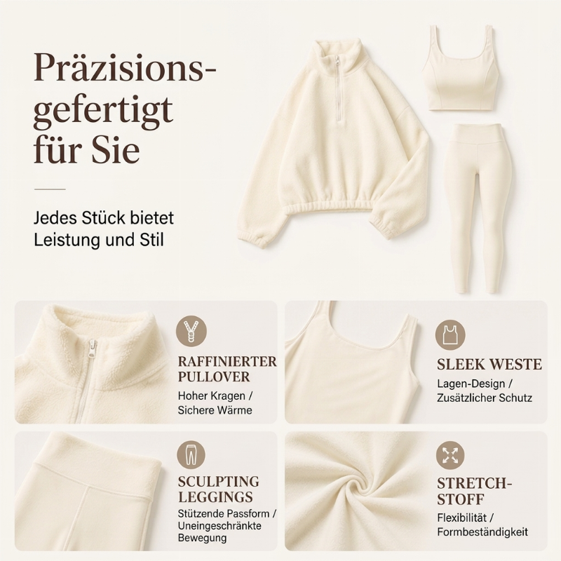 ✨ Neu Eingetroffen – Jetzt Versandkostenfrei!✈Gemütliches 3-teiliges Sportset für Damen