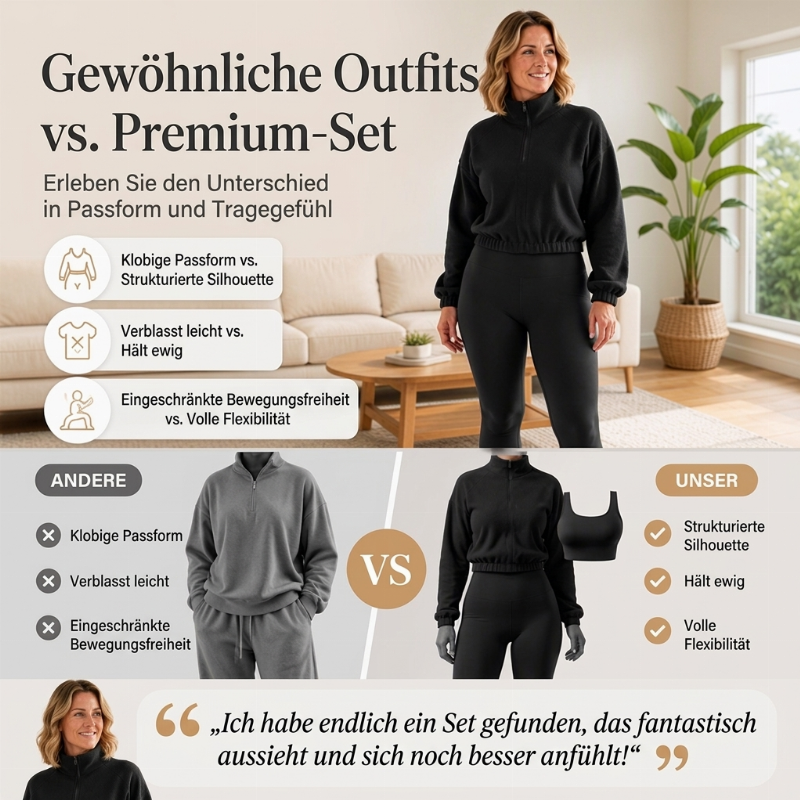 ✨ Neu Eingetroffen – Jetzt Versandkostenfrei!✈Gemütliches 3-teiliges Sportset für Damen
