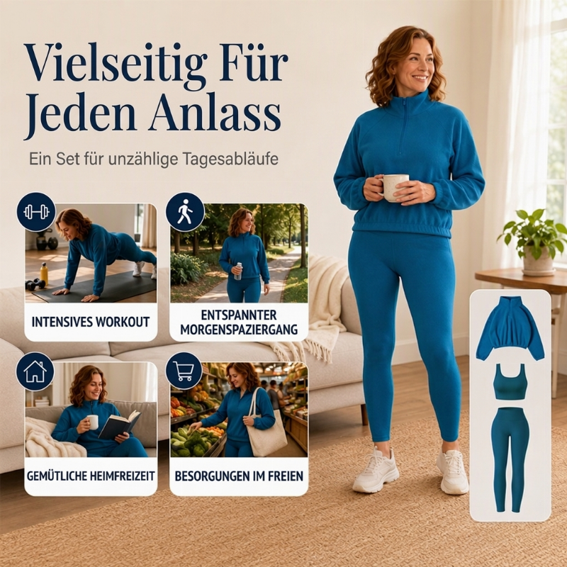 ✨ Neu Eingetroffen – Jetzt Versandkostenfrei!✈Gemütliches 3-teiliges Sportset für Damen