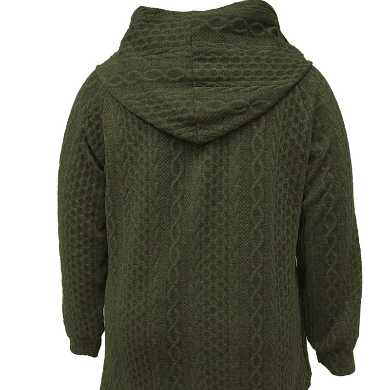 📢Heiß begehrt!📢 Jacke mit Kapuze in lockerer Passform und strukturiertem Gewebe