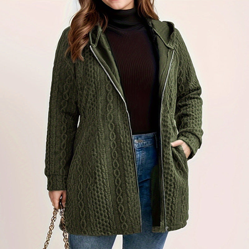 📢Heiß begehrt!📢 Jacke mit Kapuze in lockerer Passform und strukturiertem Gewebe
