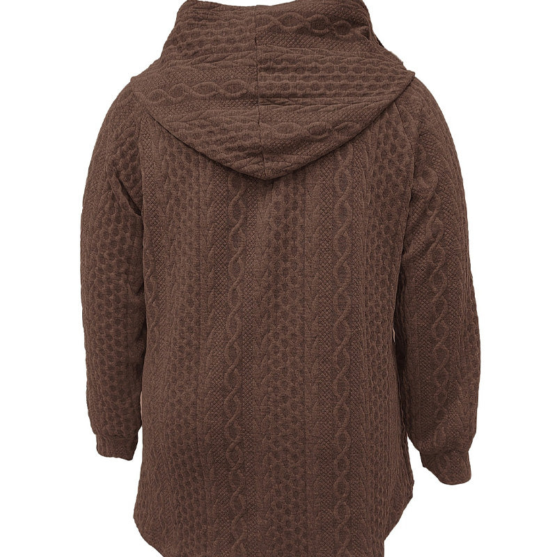 📢Heiß begehrt!📢 Jacke mit Kapuze in lockerer Passform und strukturiertem Gewebe