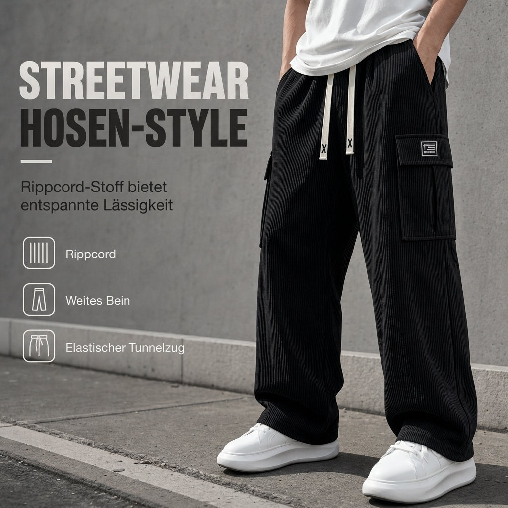 📢🎉50%Rabatt!!!🛍️✨Herren Cord-Cargohose mit entspannter Passform