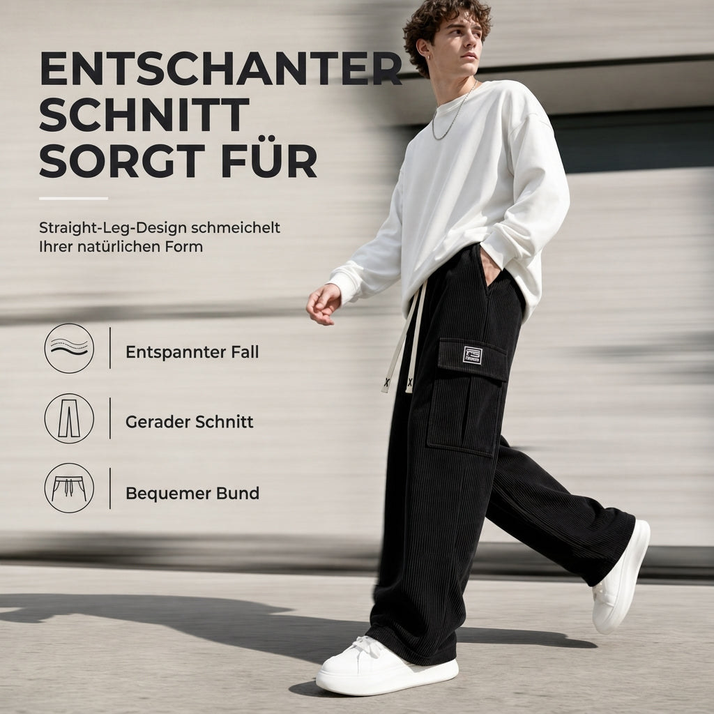 📢🎉50%Rabatt!!!🛍️✨Herren Cord-Cargohose mit entspannter Passform