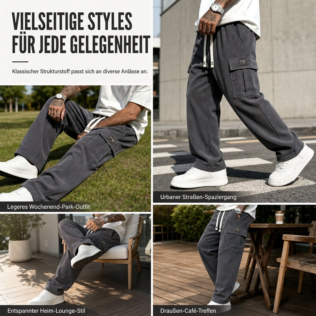 📢🎉50%Rabatt!!!🛍️✨Herren Cord-Cargohose mit entspannter Passform