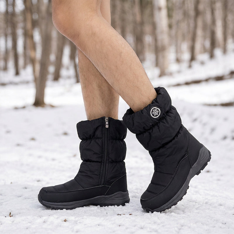 🎉Top Angebot! Jetzt kaufen!🎉 Damen Winter-Mittelkalbs rutschfeste Schneestiefel