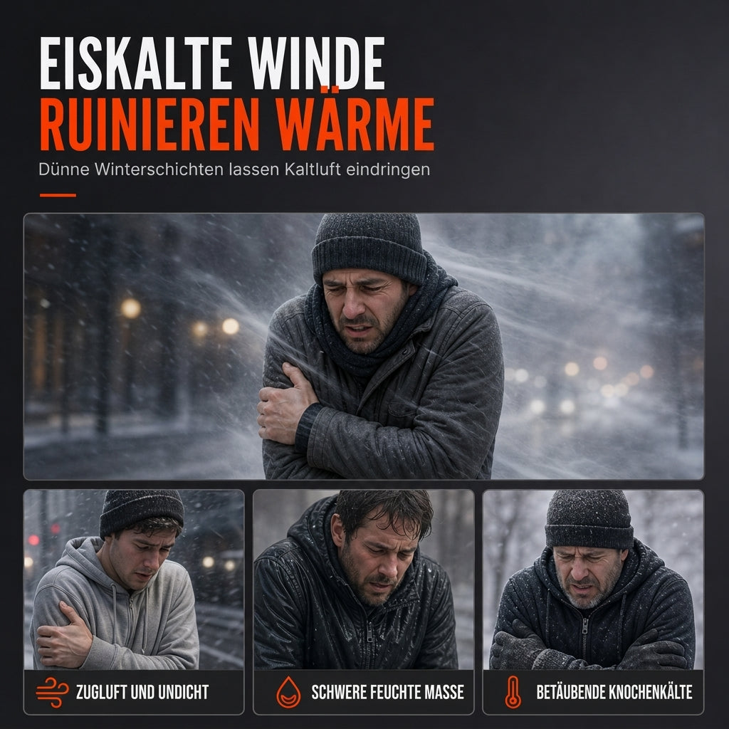 ✨ Neu eingetroffen – jetzt versandkostenfrei!✈Winter-Set für Herren: Gepolsterte Kapuzenjacke und Hose