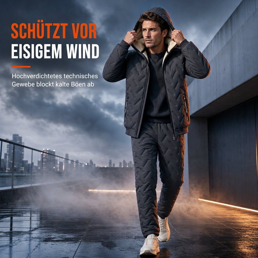 ✨ Neu eingetroffen – jetzt versandkostenfrei!✈Winter-Set für Herren: Gepolsterte Kapuzenjacke und Hose