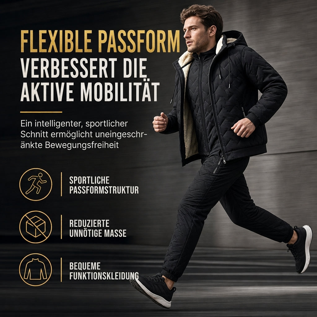 ✨ Neu eingetroffen – jetzt versandkostenfrei!✈Winter-Set für Herren: Gepolsterte Kapuzenjacke und Hose