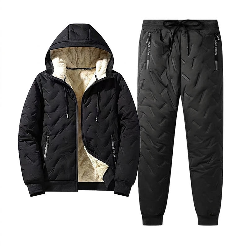 ✨ Neu eingetroffen – jetzt versandkostenfrei!✈Winter-Set für Herren: Gepolsterte Kapuzenjacke und Hose