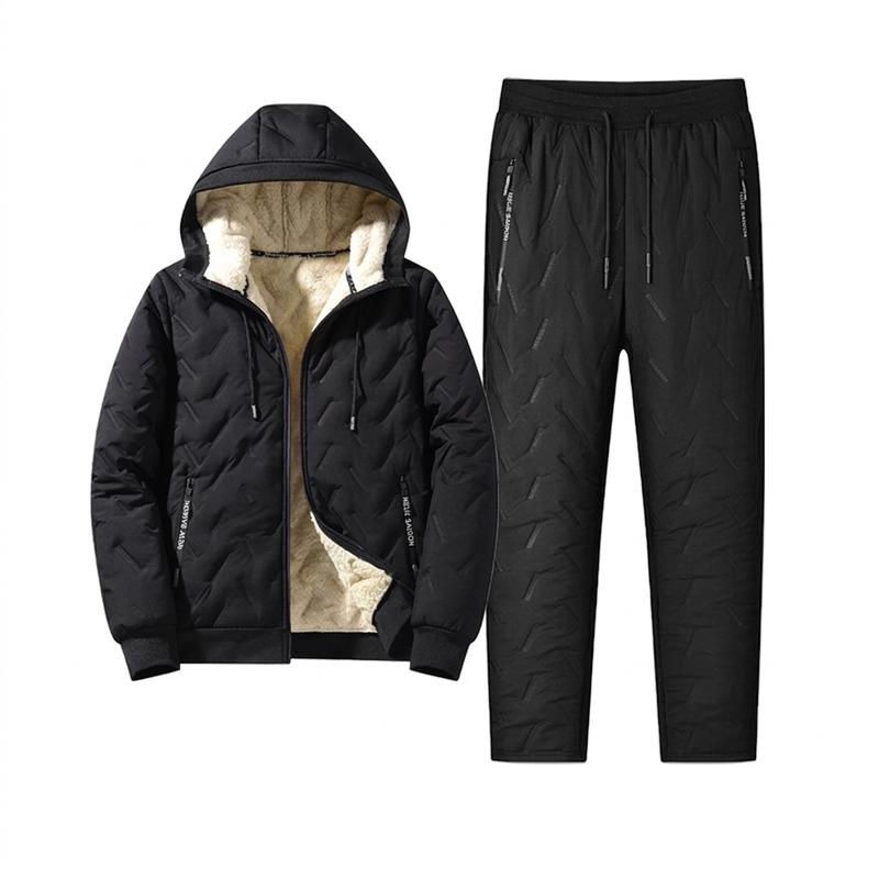✨ Neu eingetroffen – jetzt versandkostenfrei!✈Winter-Set für Herren: Gepolsterte Kapuzenjacke und Hose
