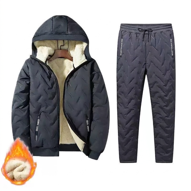 ✨ Neu eingetroffen – jetzt versandkostenfrei!✈Winter-Set für Herren: Gepolsterte Kapuzenjacke und Hose