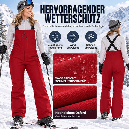❄️🎿 Wasser- & schneefeste Unisex-Skihose mit Hosenträgern | Kein nasser Po, kein Abrutschen – Warm & sicher auf der Piste ✨