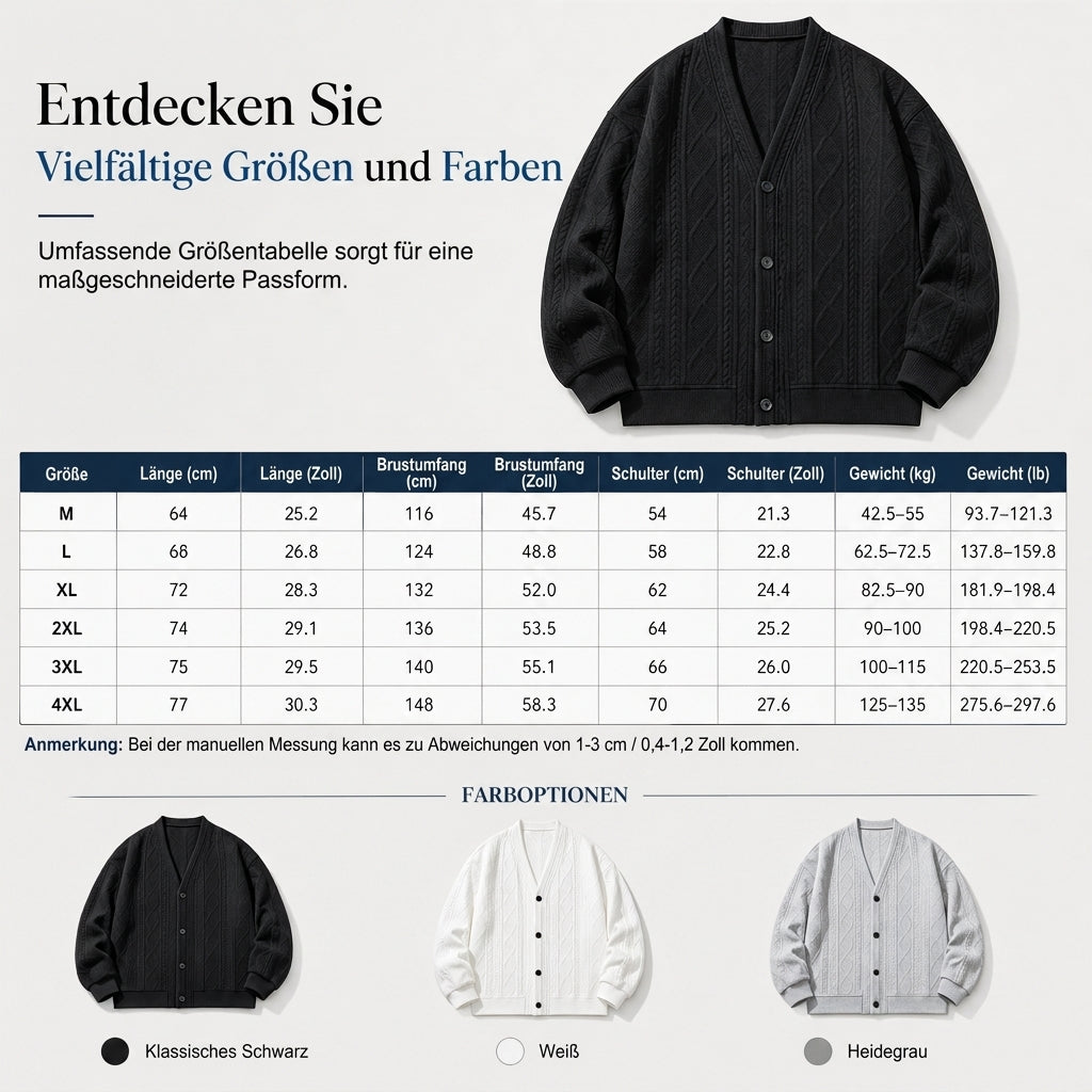 🔥 Nur heute 50%🔥Gelegen gestrickte Herrenjacke