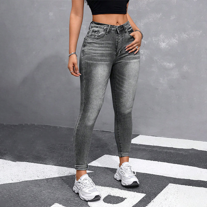 📢🎉50%Rabatt!!!🛍️✨Damen-Jeans mit hoher Taille, dehnbarer Skinny-Passform