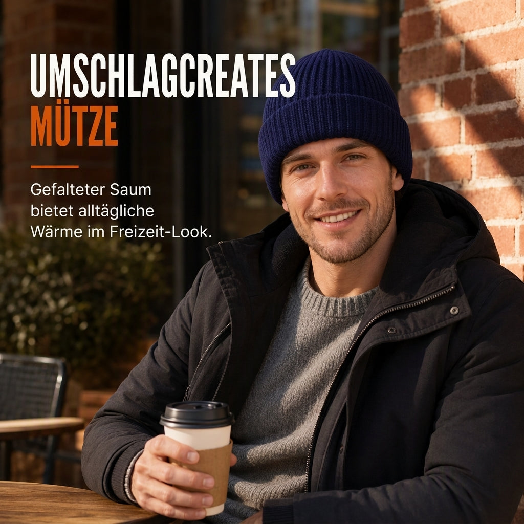 ⏰Countdown läuft! Aktion endet bald!⏰ Warme gestrickte Sturmhaube für Herren, winddichte Wintermütze und Kaltwetter-Gesichtsmaske mit Kapuze