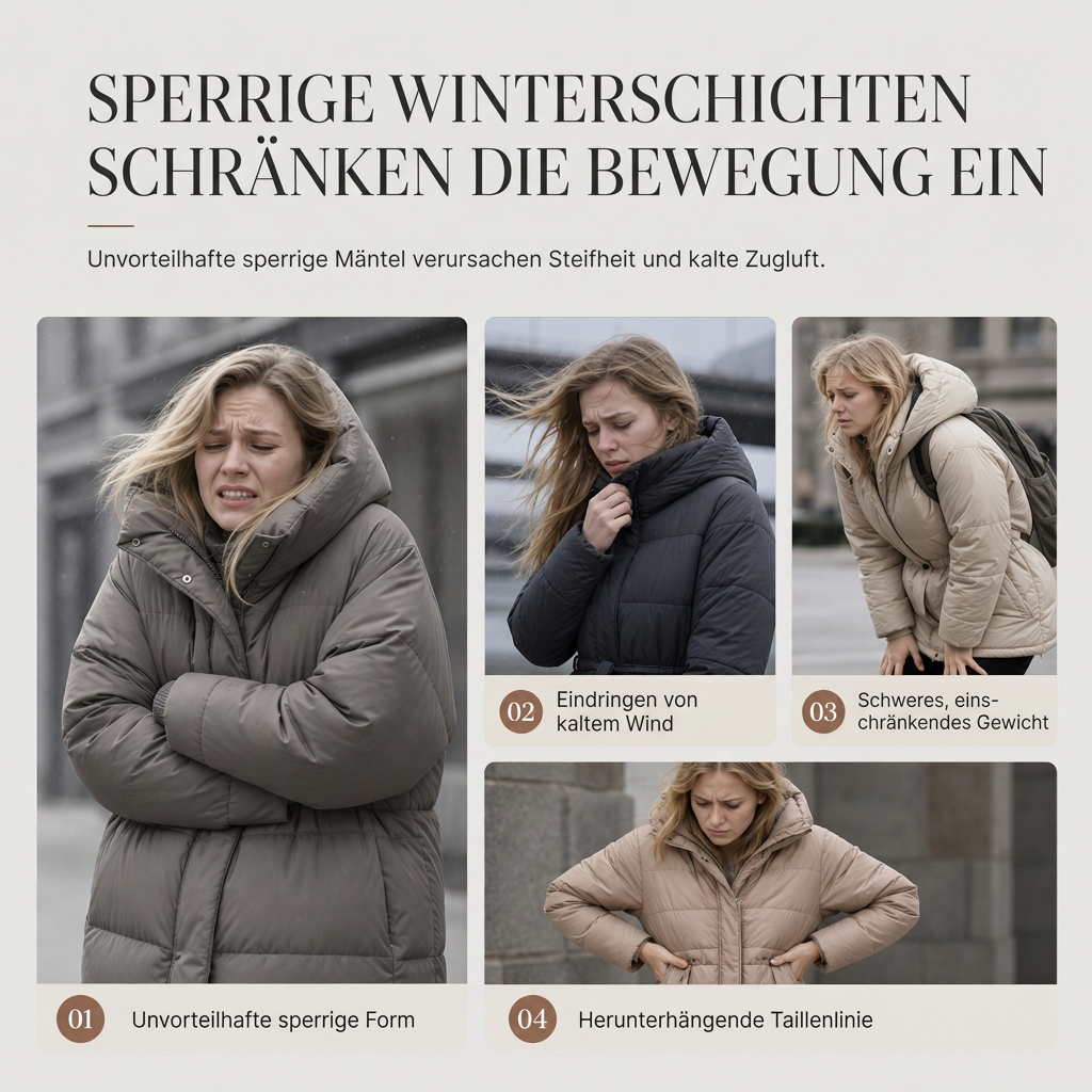✈Neu eingetroffen – jetzt versandkostenfrei!✈Langer gepolsterter Kapuzenmantel für Damen